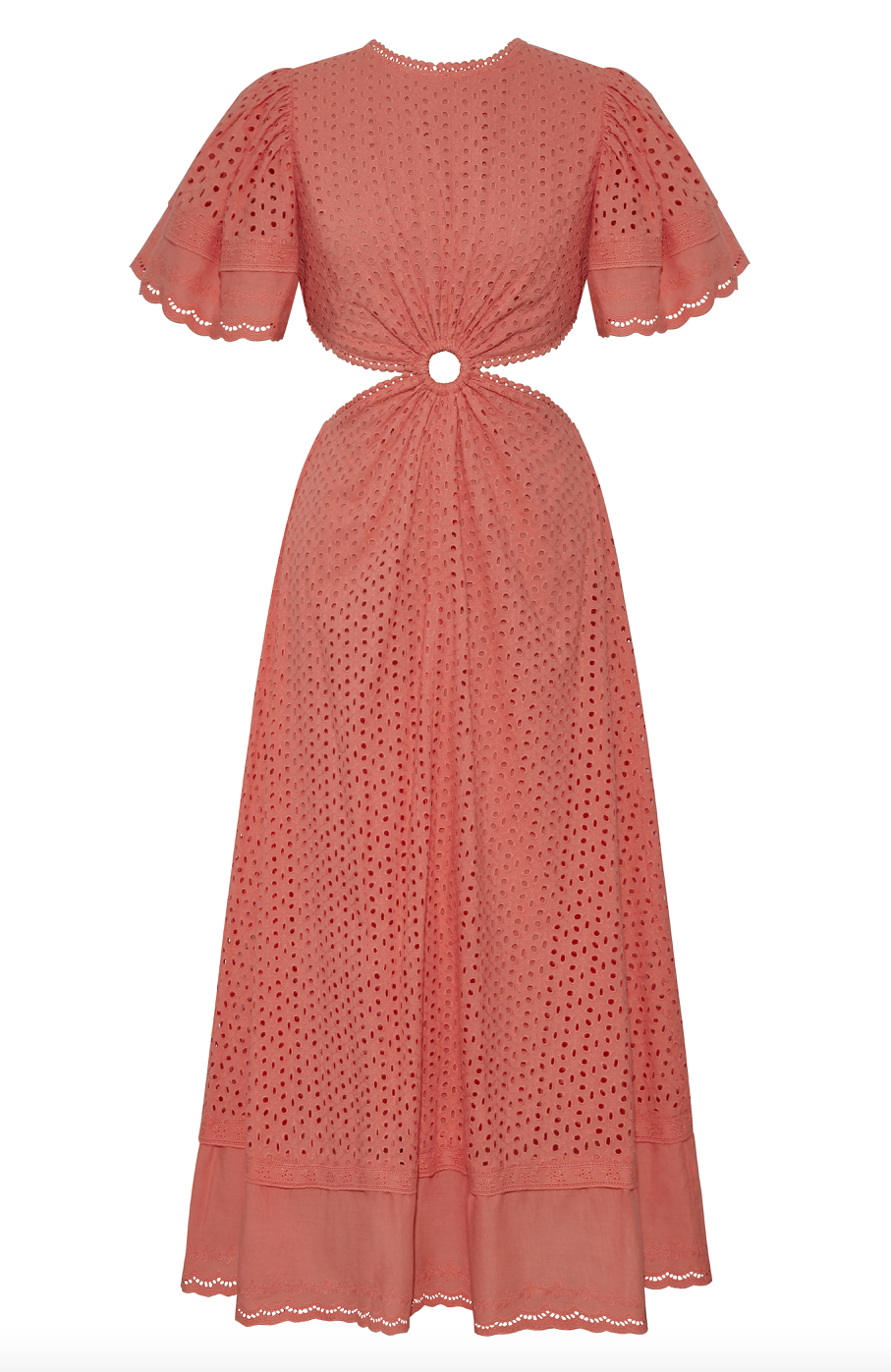 The Caro dress is back and better than ever! Our most beloved style, this stunning dress features puff sleeves, waist cut-outs, and a laced open back that will leave everyone in awe. Made in cotton eyelet, the Caro dress is sophisticated, modern, and romantic, all rolled into one. Perfect for summer events and beyond, this dress is truly a hero.