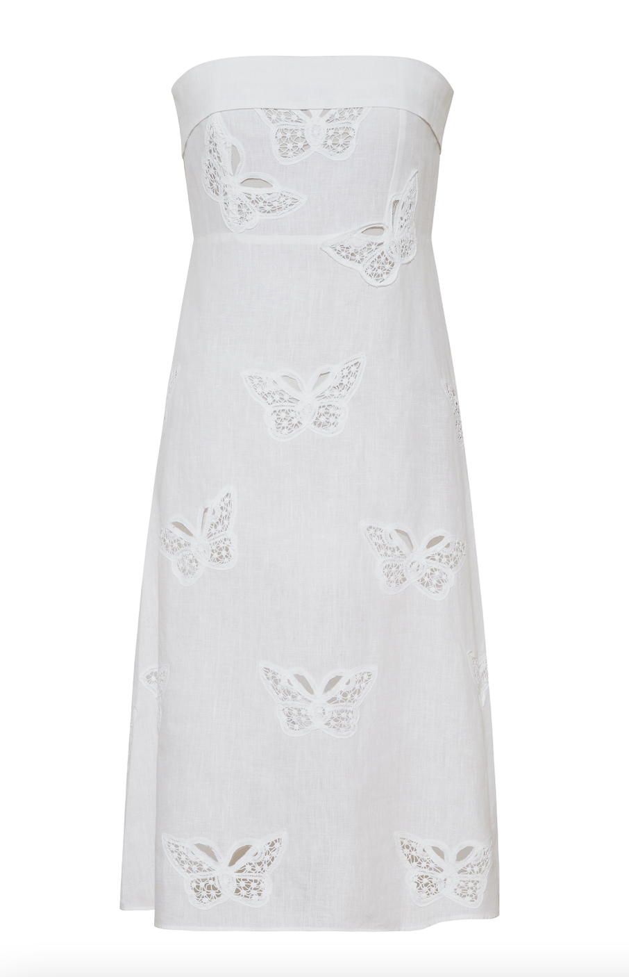 We do - Feel the butterflies. Elegant Lola is perfect for all your pre-wedding events. Made from sustainable linen, this dress is just right for all your summer occasions, from bachelorette parties and bridal showers to rehearsal dinners. The Lola dress features an unapologetically feminine design that will make you feel like a true goddess.